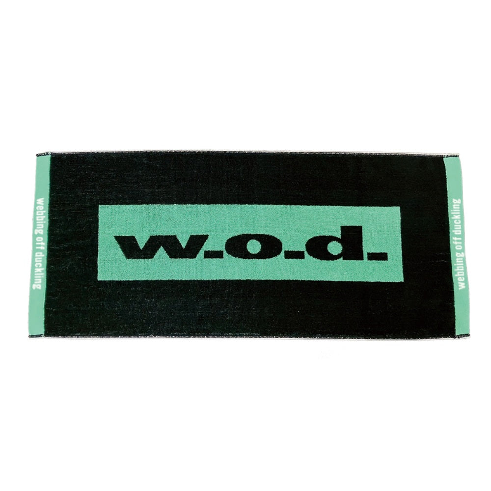 Box Logo Jacquard Towel [Black] – w.o.d. Official Store