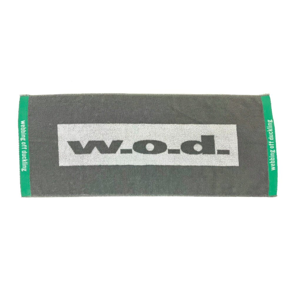 Box Logo Jacquard Towel [Light Grey] – w.o.d. Official Store