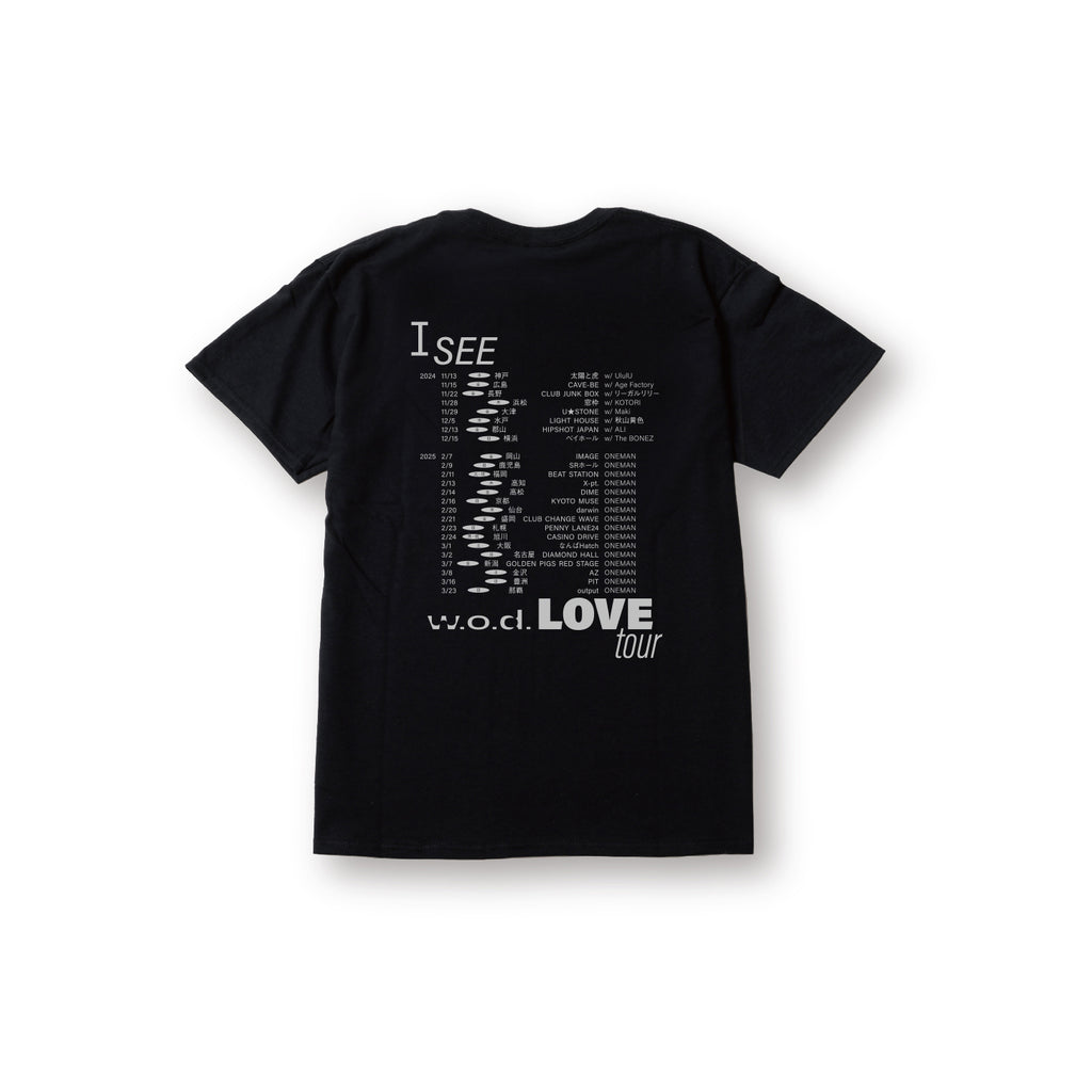 I SEE LOVE Tour T-Shirt [Black] – w.o.d. Official Store