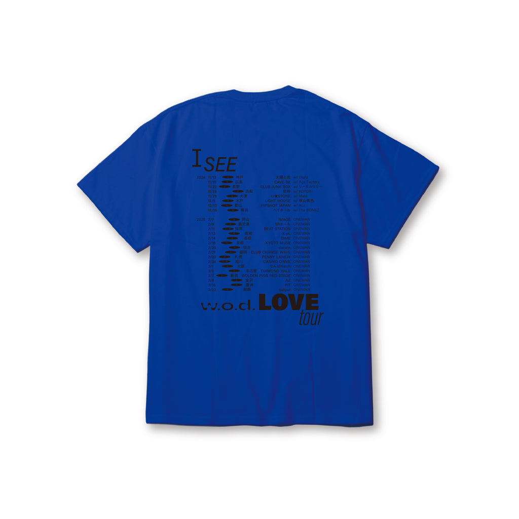 I SEE LOVE Tour T-Shirt [Blue] – w.o.d. Official Store