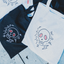 Skull Tote Bag -Embroidery-