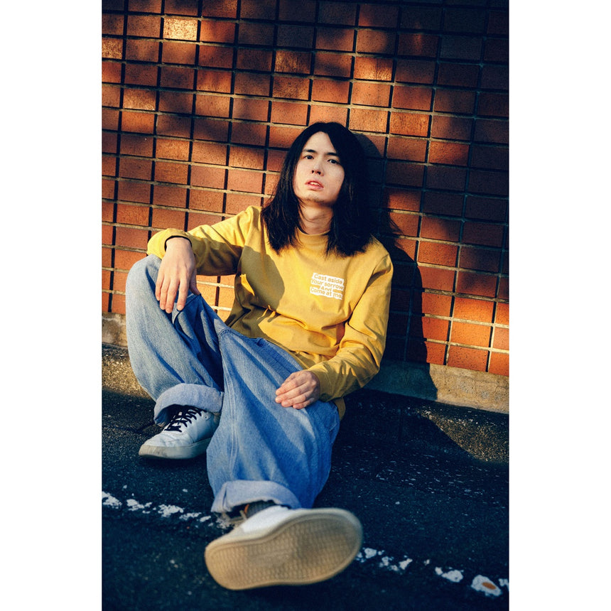 Collab with YUGO. Long Sleeve T-Shirt [Mustard]