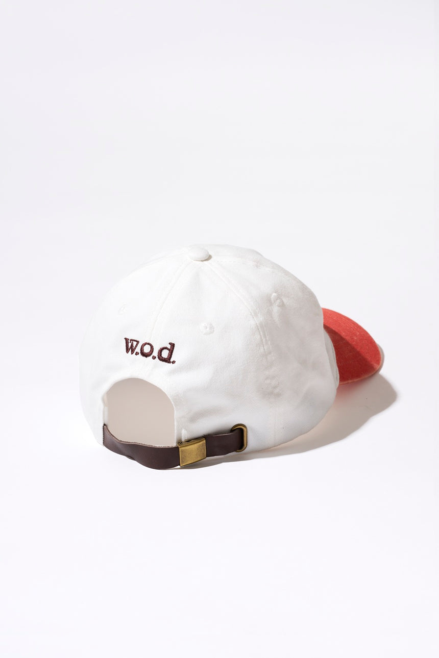 RISE Cap [White × Orange]