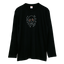 Skull Long Sleeve T-Shirt -Embroidery-