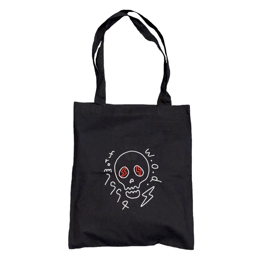 Skull Tote Bag -刺繍- – w.o.d. Official Store Skull Tote Bag -刺繍- – w.o.d. Official Store